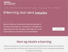 Tablet Screenshot of borsenacademy.dk